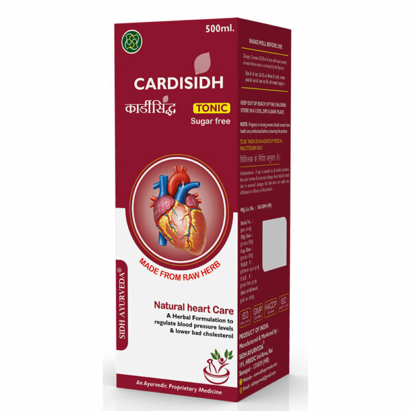 CARDISIDH TONIC - 500ml Natural Heart & Blood Sugar Support with Shudh Guggal, Arjun & Rudraksha