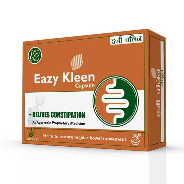 EAZY KLEEN CAPSULE, 30 Capsules of Natural Constipation Relief with Anjeer, Harad, Bael & Amaltas