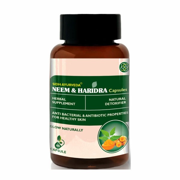 NEEM & HARIDRA CAPSULES - 30 Capsules: Ayurvedic Blend for Overall Wellness