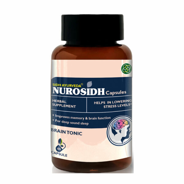 NUROSIDH CAPSULES,60 capsules Ayurvedic Formula for Enhanced Cognitive Function and Mental Clarity