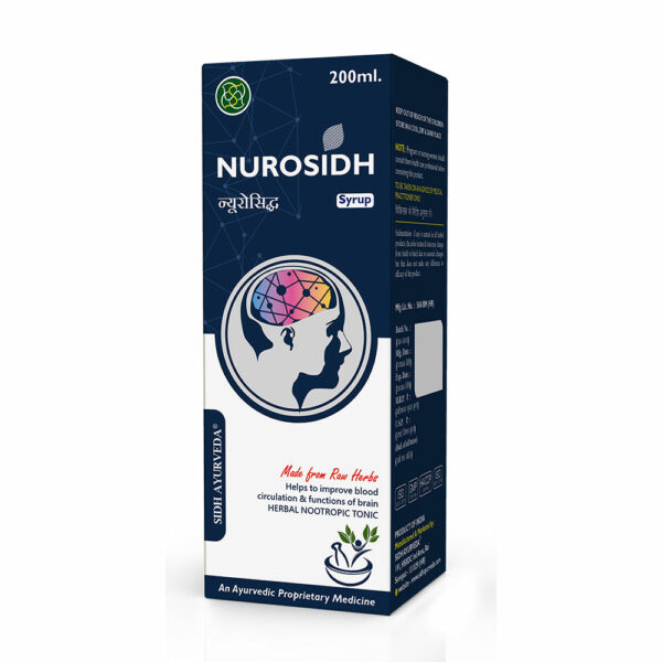 NUROSIDH SYRUP 200ML: Ayurvedic Blend for Enhanced Cognitive Function and Memory