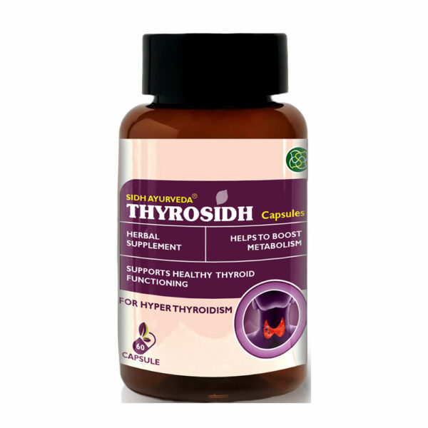 THYROSIDH CAPSULES - 60 Capsules for Natural Thyroid Health with Kachnar Chhal & Gokhshru