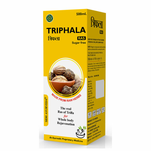 TRIPHALA RAS- 500ML: Natural Detox Juice for Wellness and Vitality