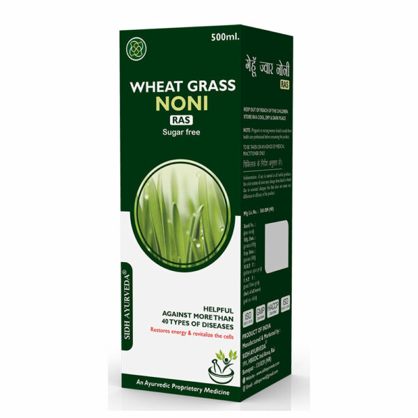 WHEAT GRASS NONI RAS- 500ML: Detoxifying Elixir for Immune Support and Vitality