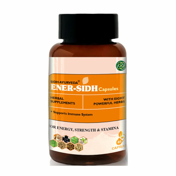 ENERSIDH CAPSULE - 60 Capsules: Ayurvedic Blend for Enhanced Energy and Stamina