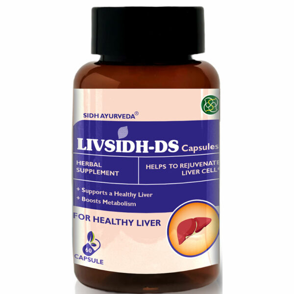 LIVSIDH-DS CAPSULES Double Strength Liver & Spleen Support 60 Capsules | Enhanced Formula for Improved Liver Function