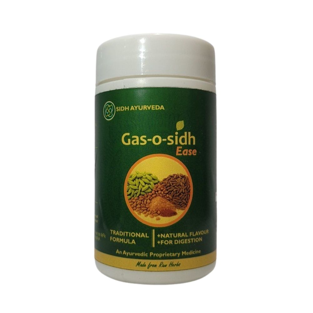 Gas-O-Sidh Ease Powder 50GM | Ayurvedic Digestive with Ajwain, Jeera & Saunf
