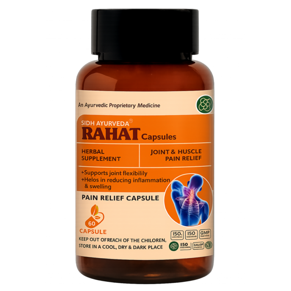 RAHAT Capsule formulation designed to support joint comfort and mobility.